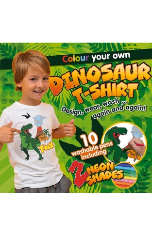Fun Box 7 Colour Your Own Dinosaur T Shirt